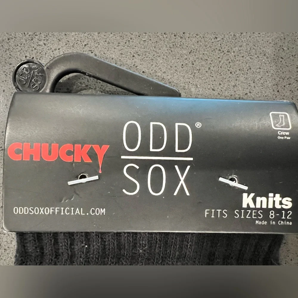 NWT Chucky Black and Red Horror Socks